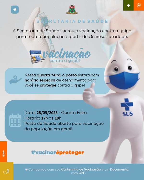 Vacinar é proteger!